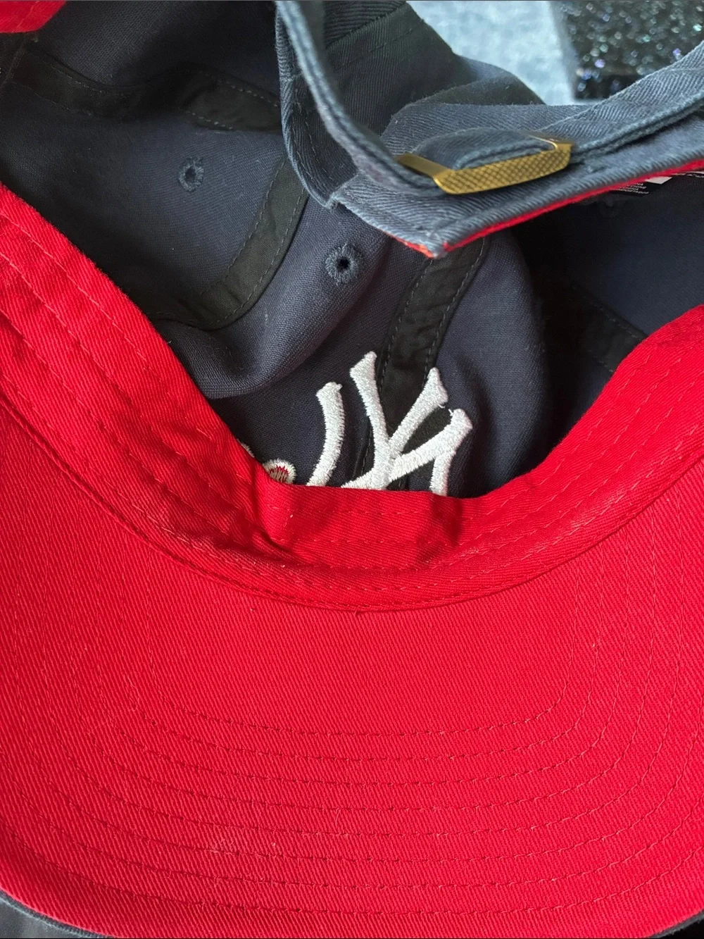 '47 Brand NY Yankees Baseball Cap White Logo and heart